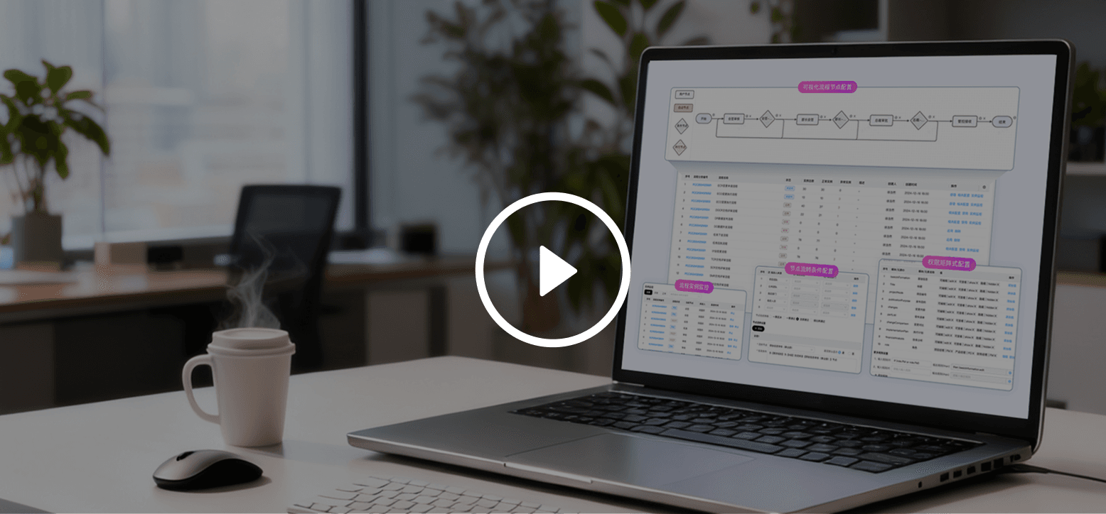 流程中台，帮助企业快速构建复杂流程及预警监控